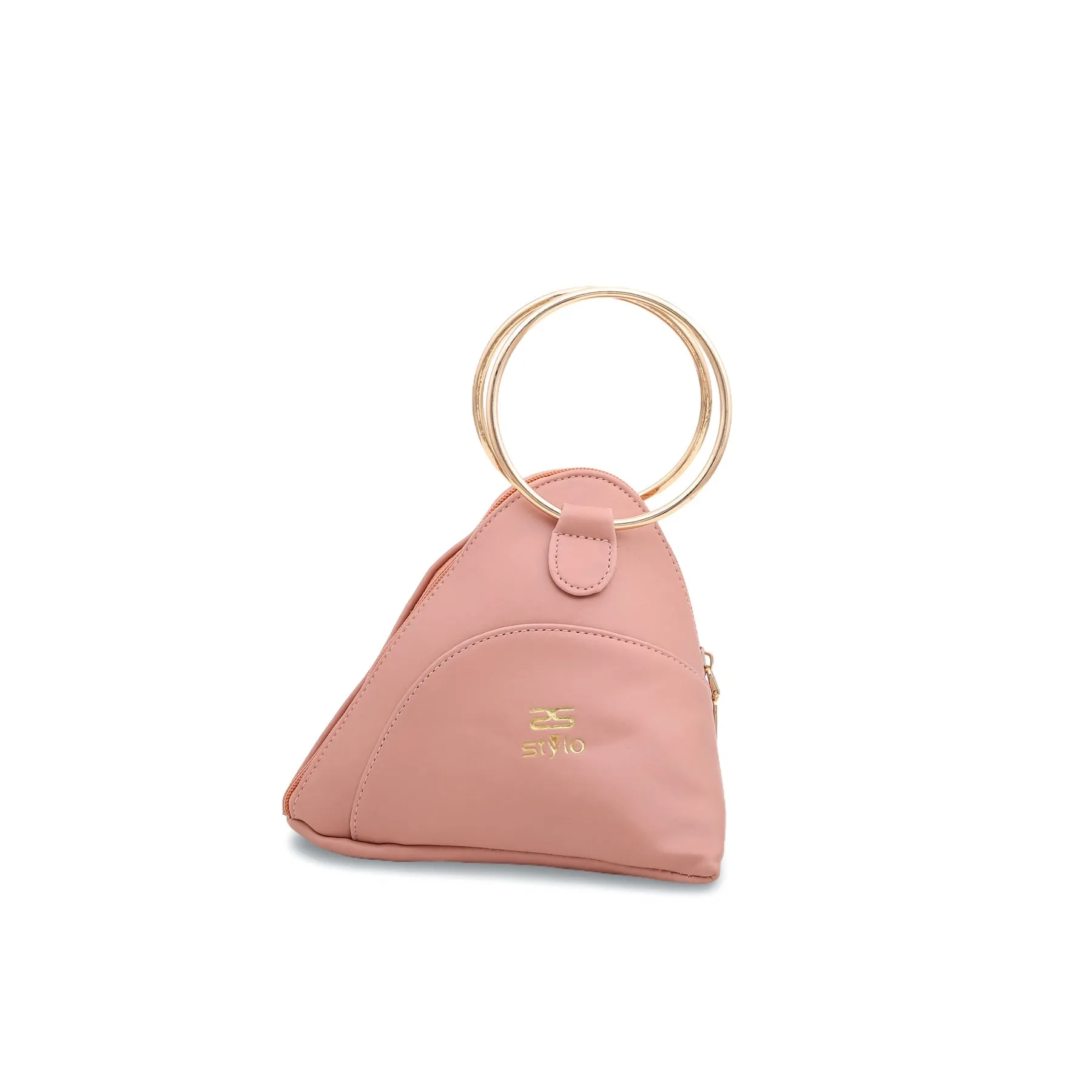 Pink Triangle Ring Handle Pouch P92399