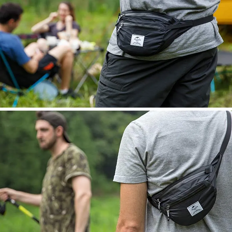 Portable Fanny Bag Unisex Foldable  Waist Pack Lightweight for Outdoors Sports