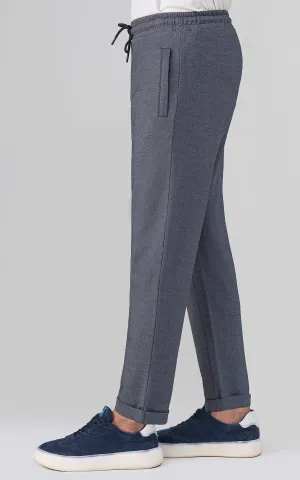 REGULAR FIT INTERLOCK JOGGER TROUSER  NAVY