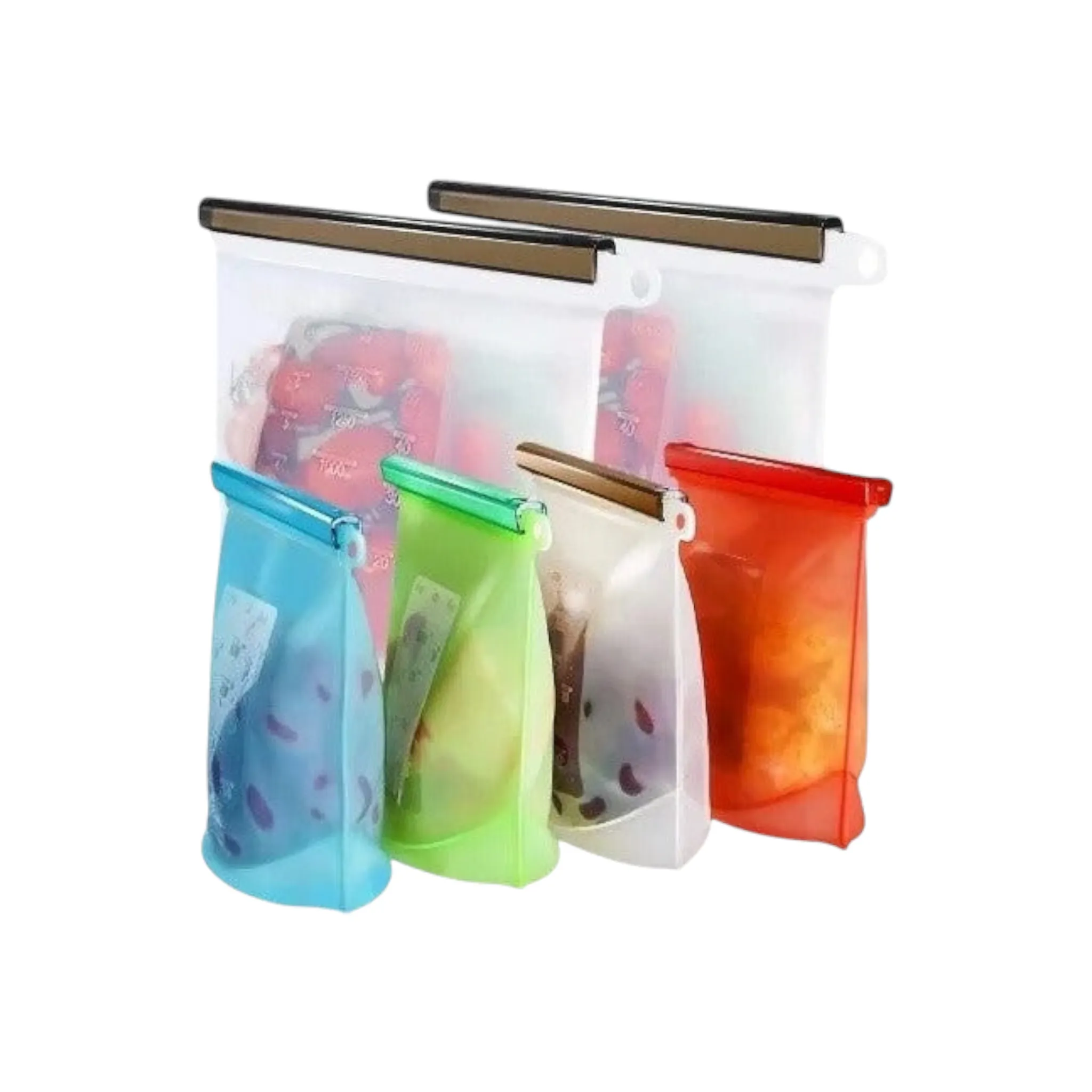 Reusable Silicone Freezer Bags 500ml Each