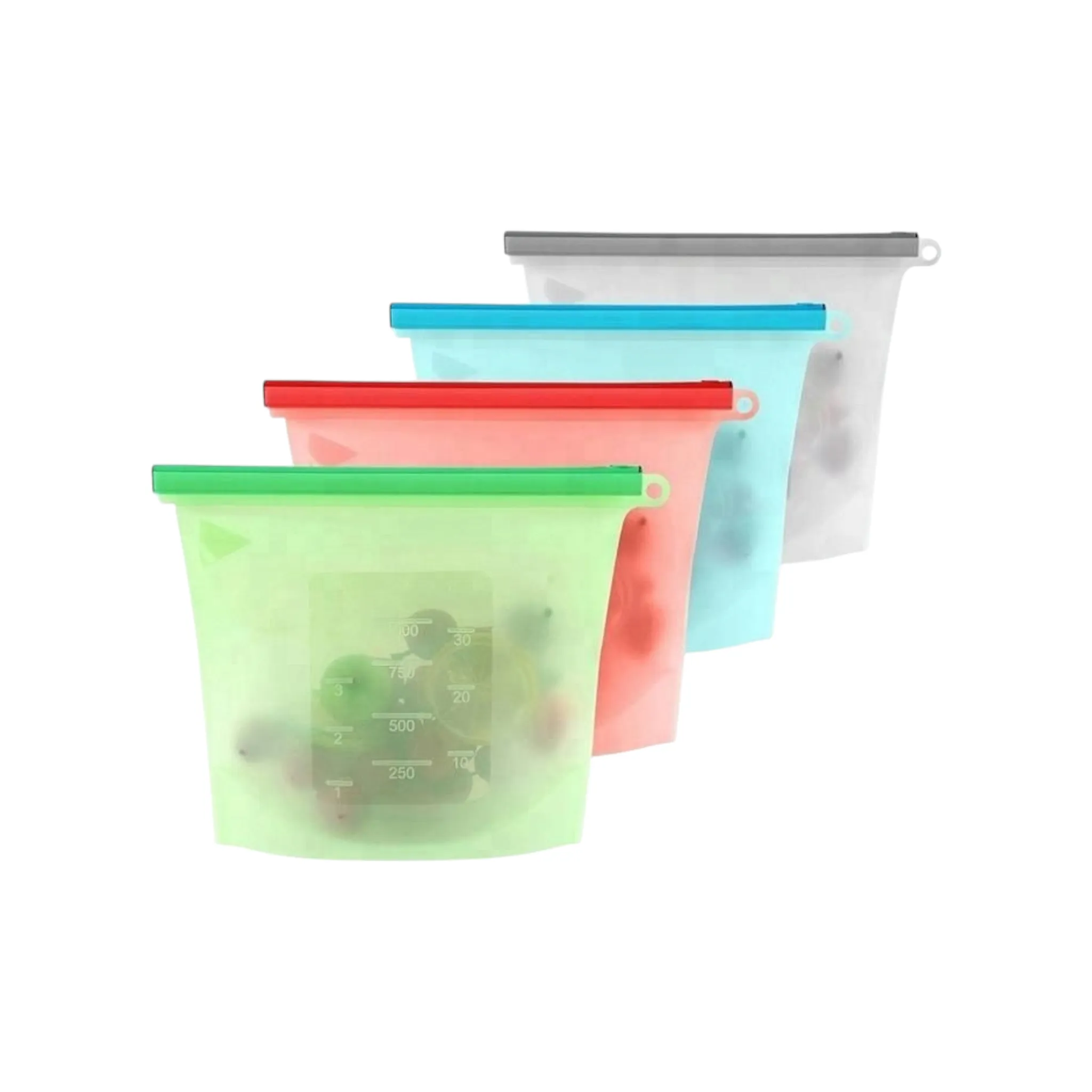 Reusable Silicone Freezer Bags 500ml Each