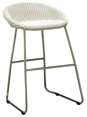 Santorini Lloyd Loom curved back Stool (Wholesale Price)