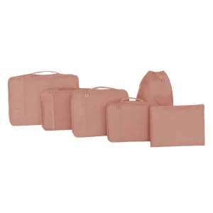 SET OF 6 PACKING PODS- CARAMEL