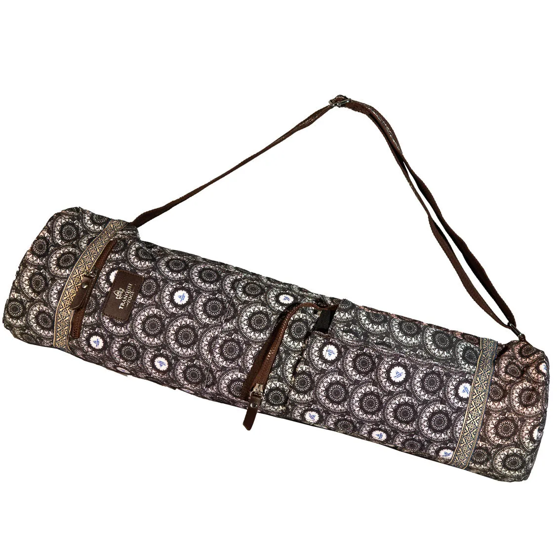 Shine Natural Yoga Mat Bag | 100% Cotton, Large Capacity, Multiple Pockets