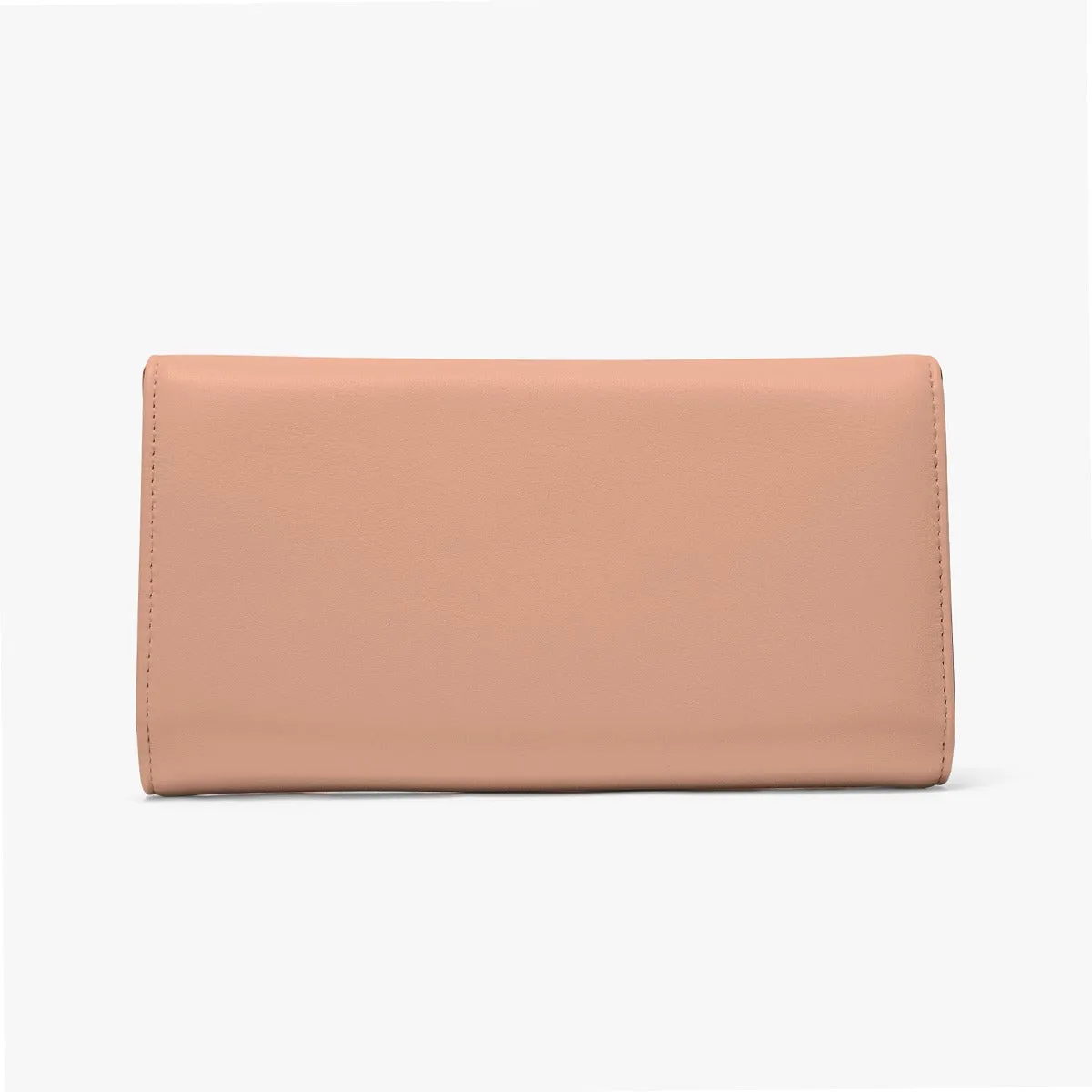 Sixty Eight 93 Logo White Peach Foldable Wallet