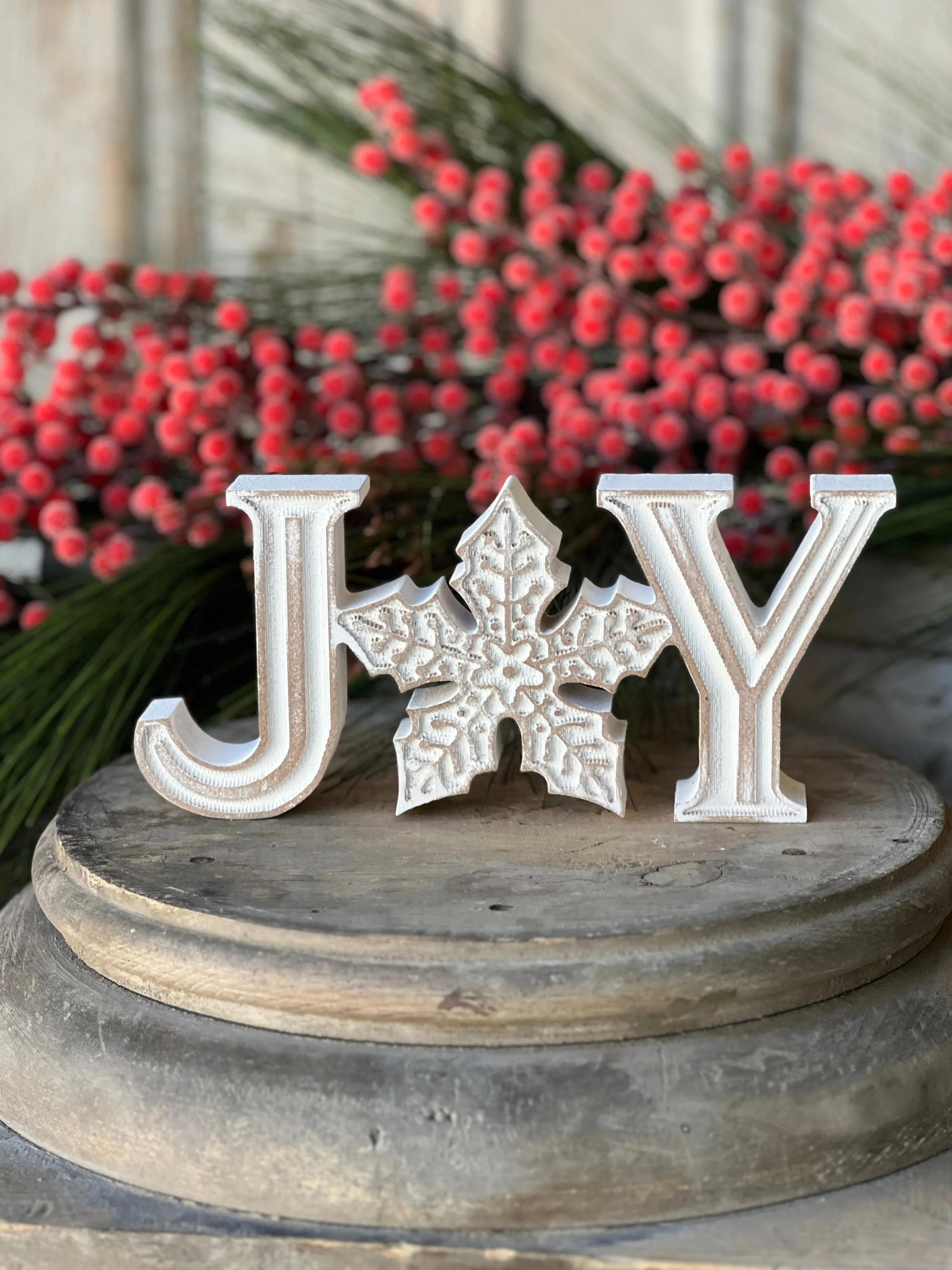 Snowfall Joy Sign | 9"