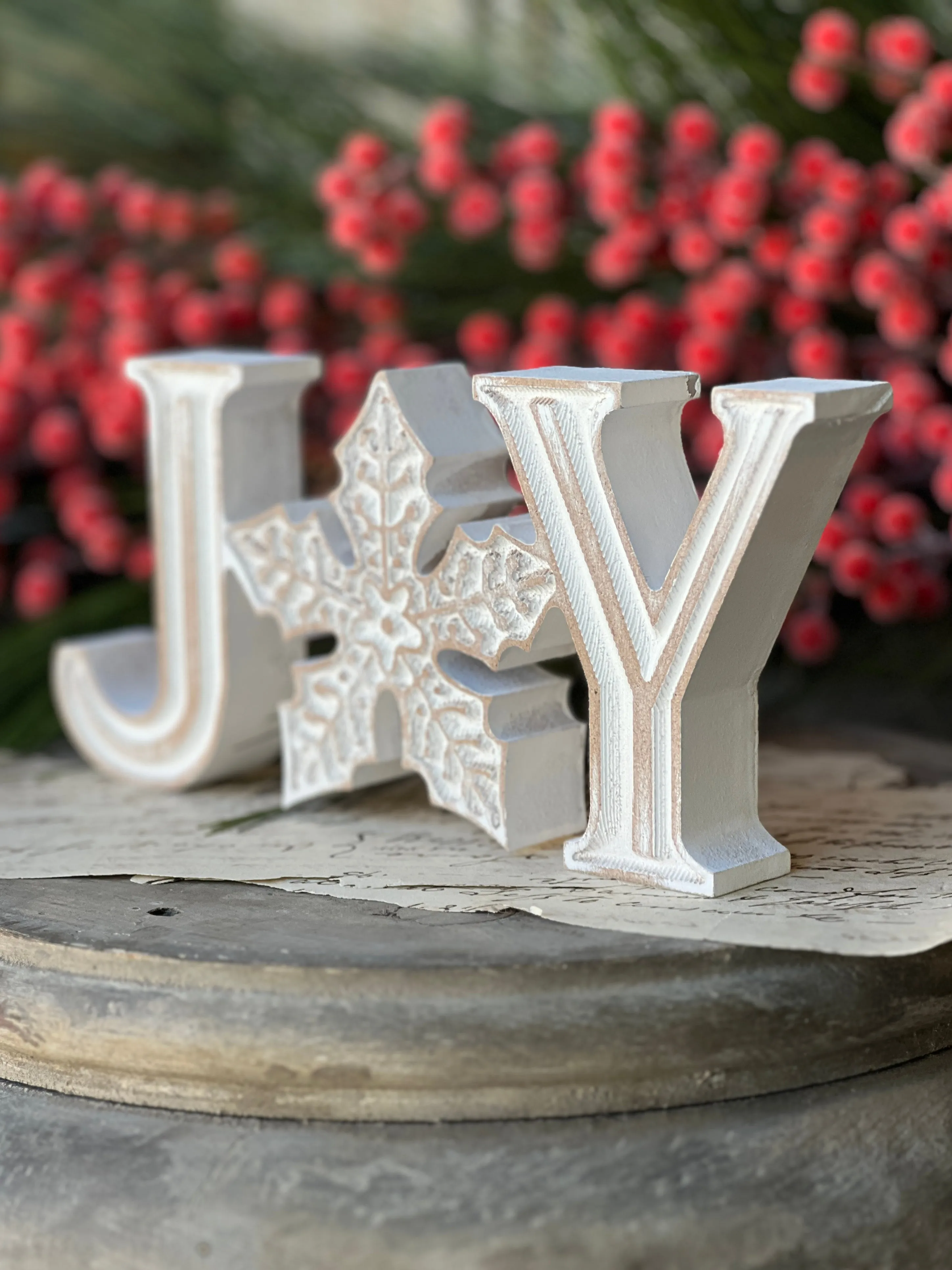 Snowfall Joy Sign | 9"