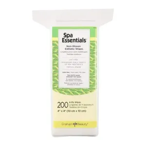 Spa Essentials Non-Woven 4x4 Inch Esthetic Wipes