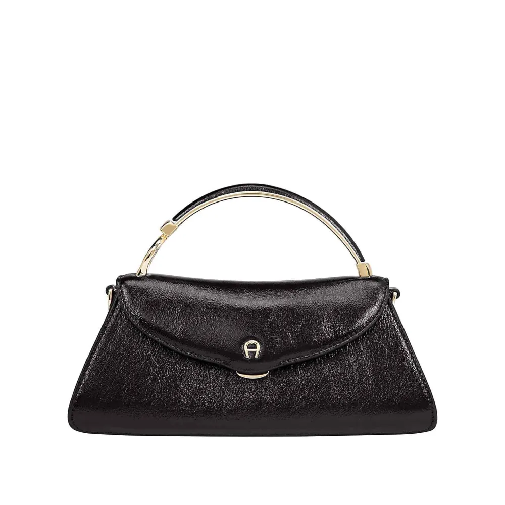 STAFFA LACCA EVENING BAG S | BLACK