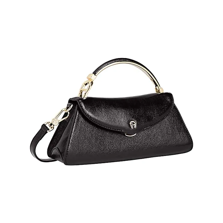 STAFFA LACCA EVENING BAG S | BLACK