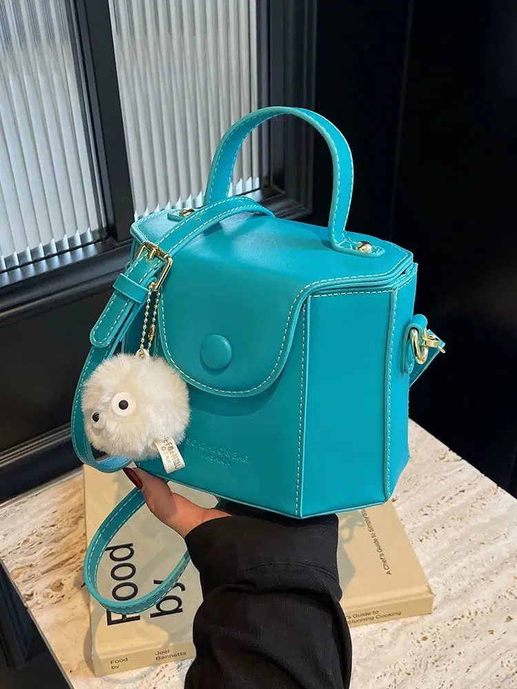 Stylish Box-Shaped Crossbody Bag