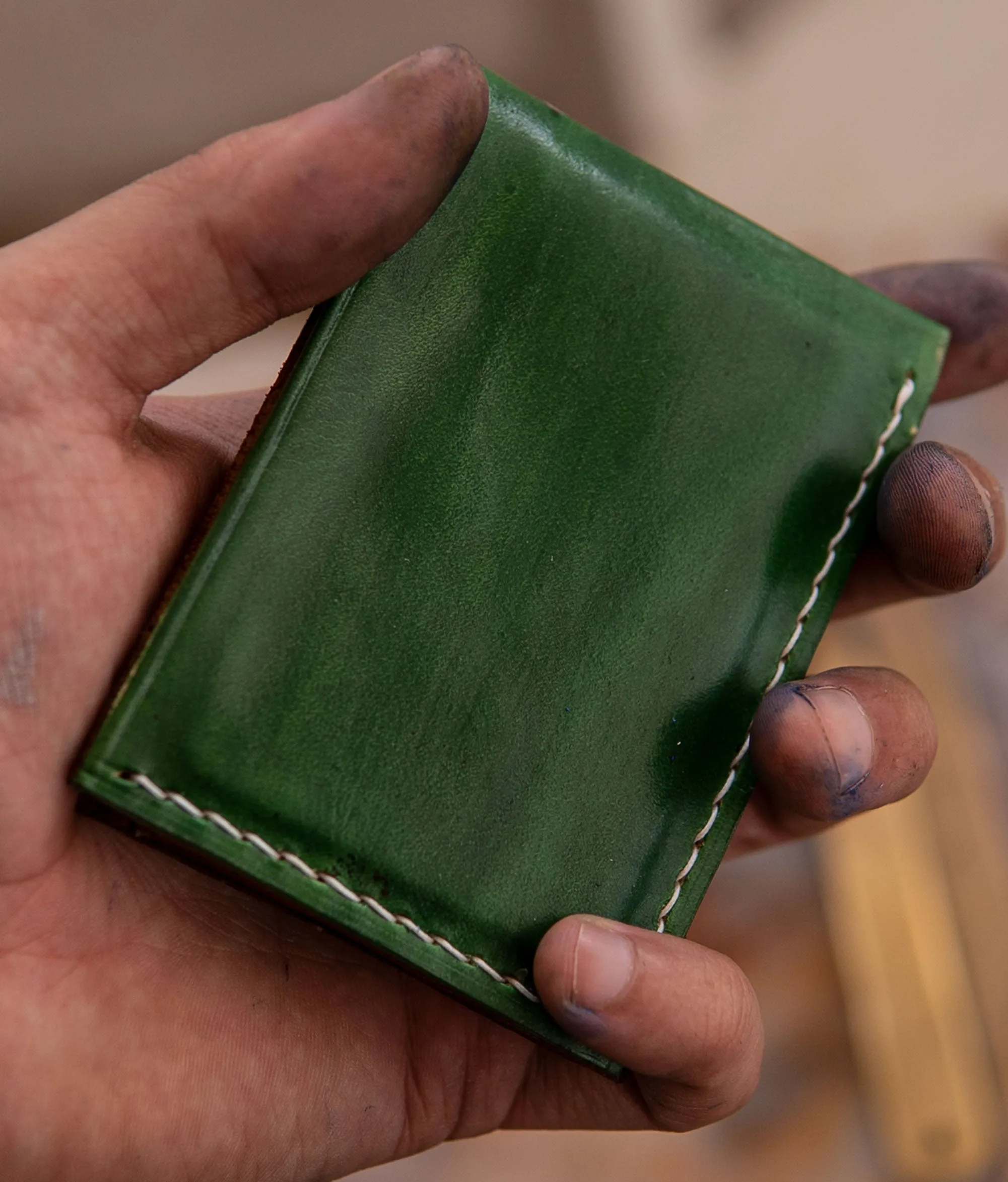 Stylish Leather Wallet - Pregreen