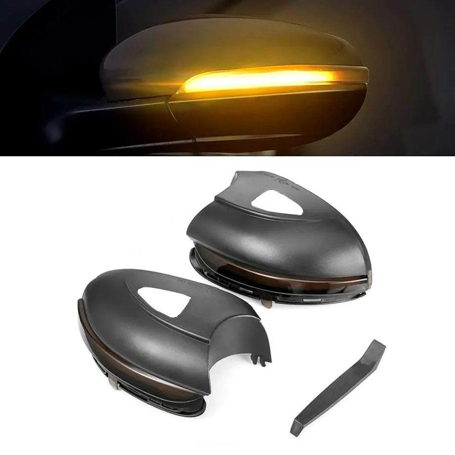 Suitable To Fit - VW Golf 6 GTI / R Side Mirror Smoked LED Sequential Indicator Light