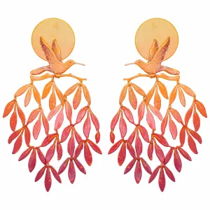 Sunset Tropical Tapestry Earrings