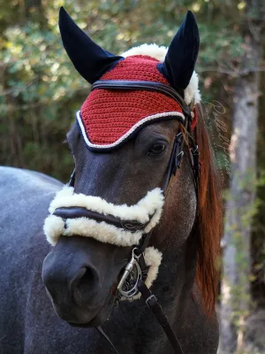 Terracotta and Black Fly Bonnet