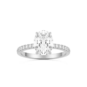 The Oval Hidden Halo Pavé