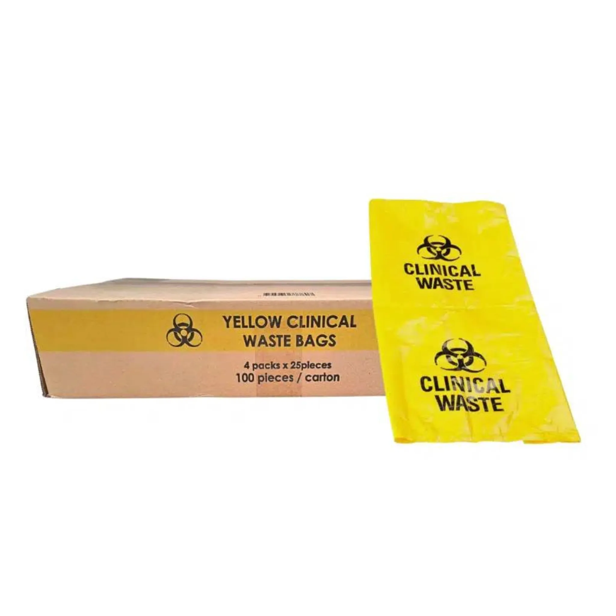 Thinkpac Clinical Waste Bag 240L 100 Bags/Carton - Yellow