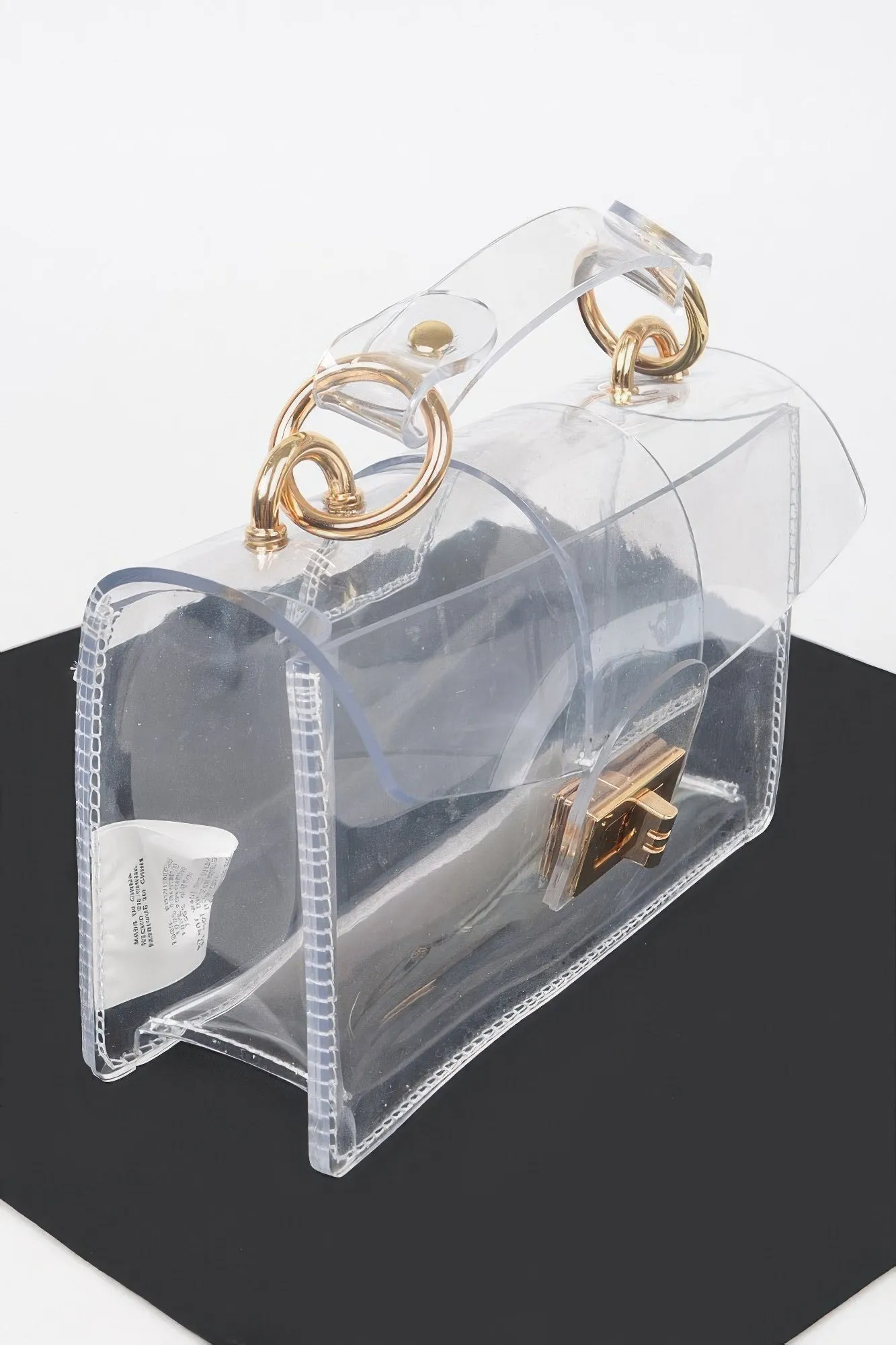 Transparent Top Handle Shoulder Bag