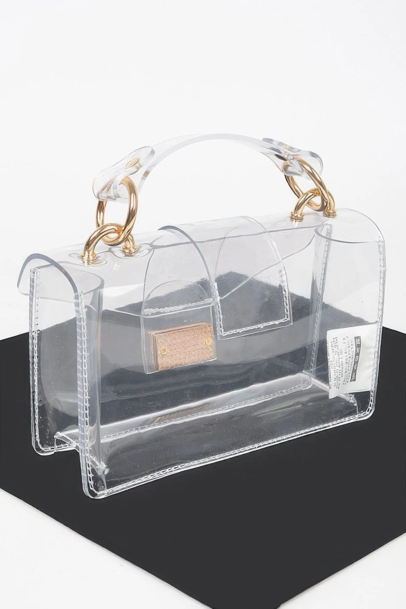 Transparent Top Handle Shoulder Bag