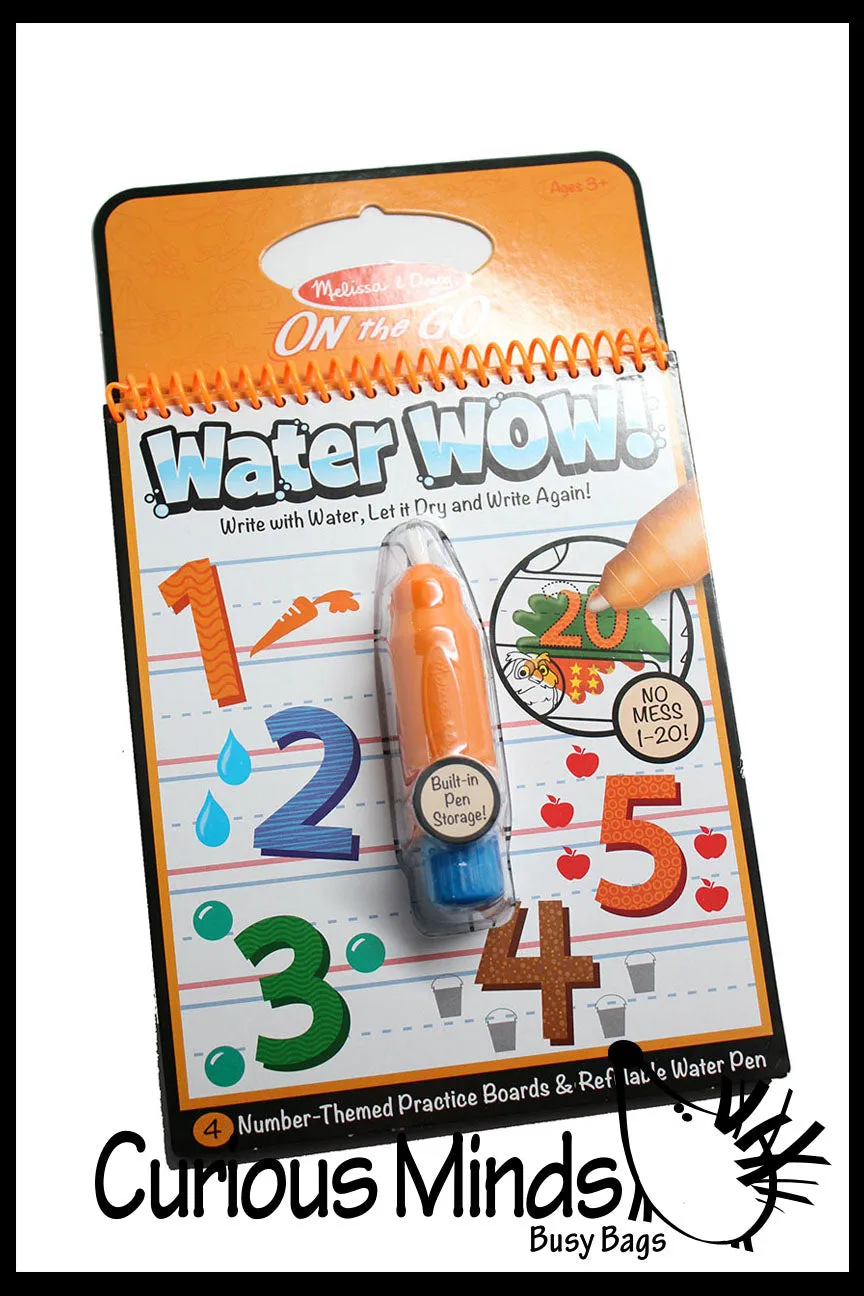 Water Wow - Travel Water Reveal Books - No Mess Painting - Toddler Kids - Melissa and Doug