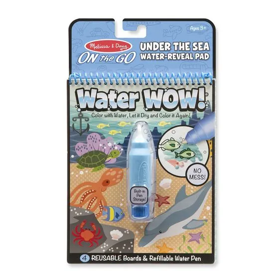 Water Wow - Travel Water Reveal Books - No Mess Painting - Toddler Kids - Melissa and Doug