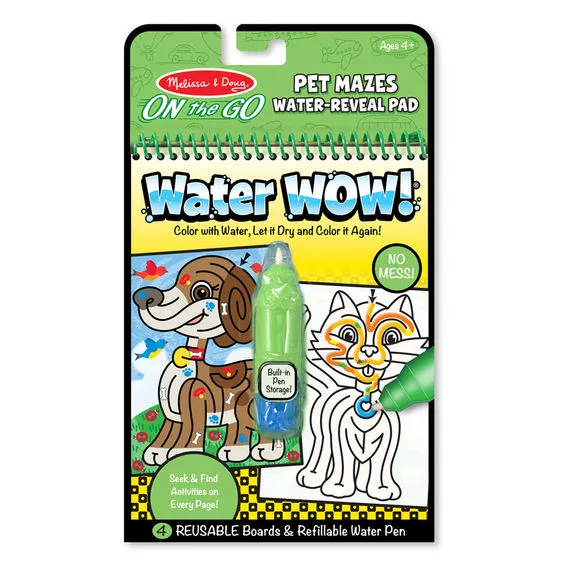 Water Wow - Travel Water Reveal Books - No Mess Painting - Toddler Kids - Melissa and Doug