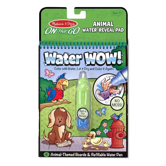 Water Wow - Travel Water Reveal Books - No Mess Painting - Toddler Kids - Melissa and Doug