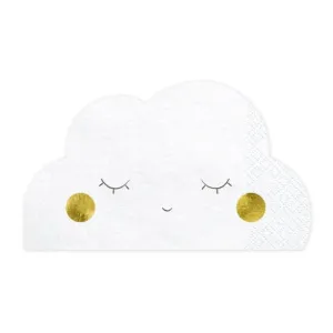 White Cloud Paper Napkins (x20)