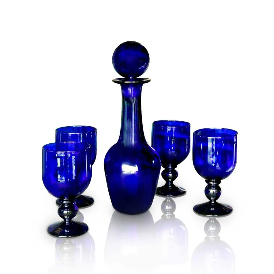 Wine Decanter & Goblet Set