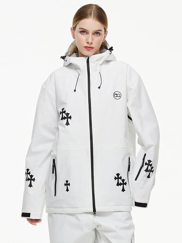 Women's Arctic Queen Snowflake Princess Fantasy Snow Jacket