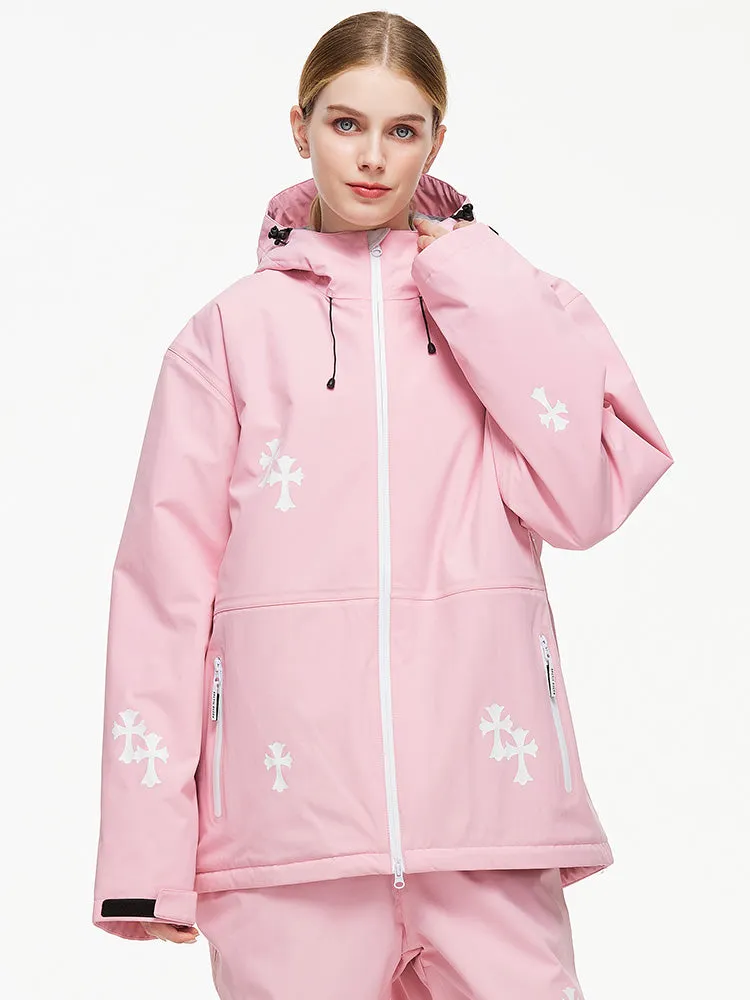 Women's Arctic Queen Snowflake Princess Fantasy Snow Jacket