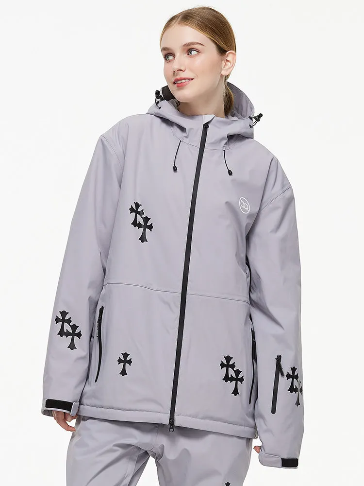 Women's Arctic Queen Snowflake Princess Fantasy Snow Jacket