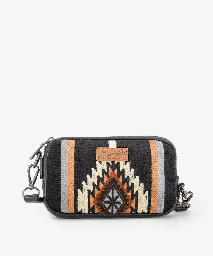 Wrangler Aztec Knitted Trolley Sleeve Duffle Bag