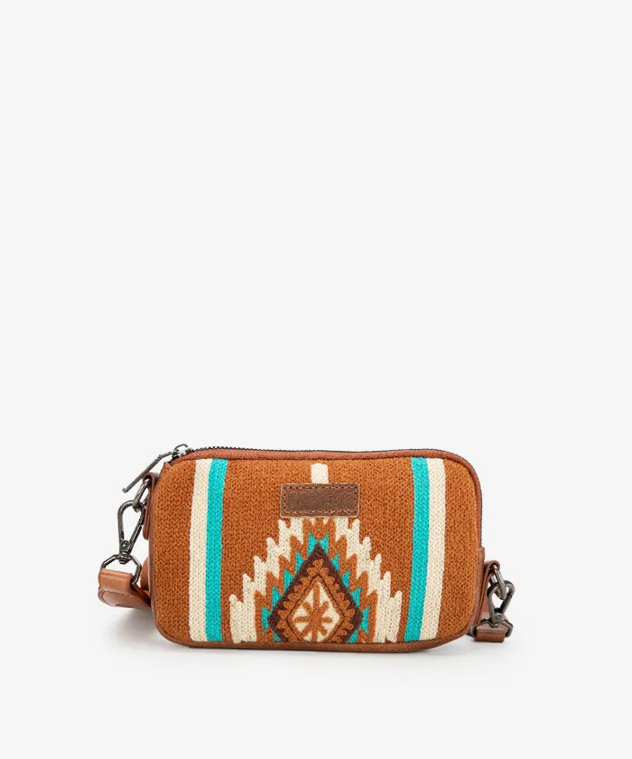 Wrangler Aztec Knitted Trolley Sleeve Duffle Bag