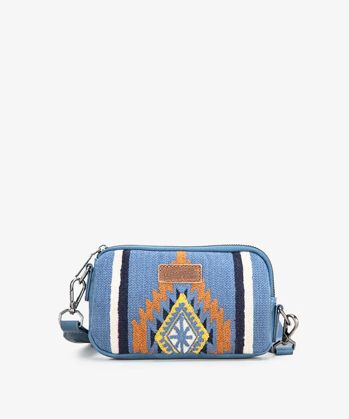 Wrangler Aztec Knitted Trolley Sleeve Duffle Bag