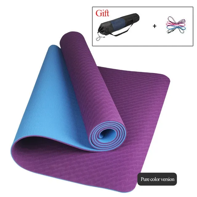 Yoga Mat With Position Line