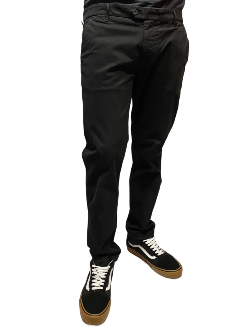 Zero Construction pantalone casual da uomo con tasche America Beddy BED040 2394 BEDDY/6SP nero